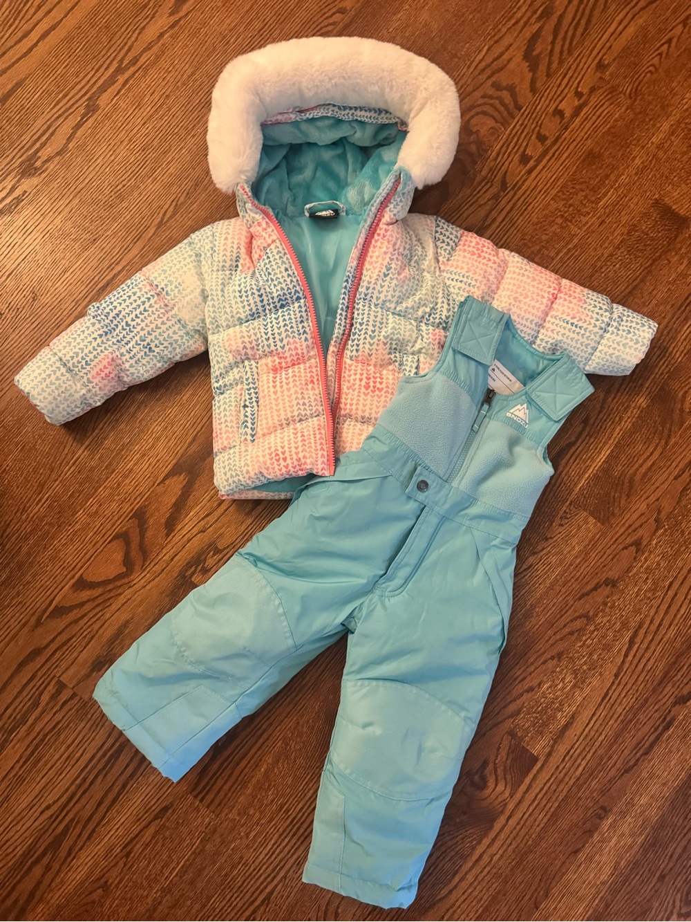 Snozu Kids' Snowsuit Jacket & Bib Pant, Weather Resistant, 2-Piece Set